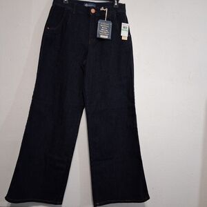 Democracy Dark Indigo Skyrise Wide Leg Jeans